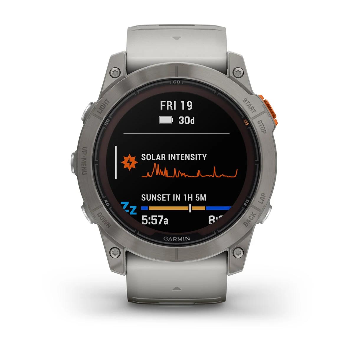 Đồng Hồ Garmin Fēnix 7X Pro–Sapphire Solar Edition Xám 51 mm